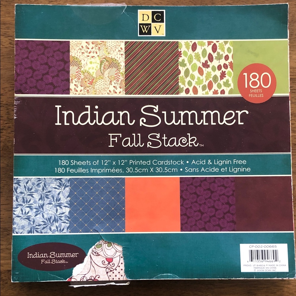 Indian Summer Fall Stack Cardstock